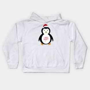 Christmas Penguin Kids Hoodie